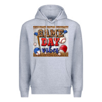 Heather Grey game day vibes tumbler Premium Hoodie - BundleAndBundleShop