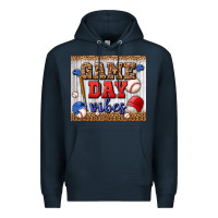 Navy game day vibes tumbler Premium Hoodie - BundleAndBundleShop