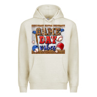Oatmeal Heather game day vibes tumbler Premium Hoodie - BundleAndBundleShop