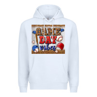 White game day vibes tumbler Premium Hoodie - BundleAndBundleShop