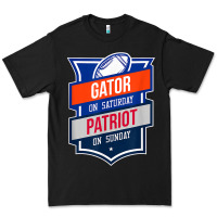 Retro Gator On Saturday Patriot On Sunday Gainesville Gift Premium Tee | Teevron