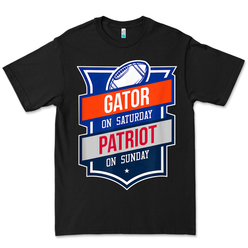 Retro Gator On Saturday Patriot On Sunday Gainesville Gift Premium Tee by lanVoArt | Teevron