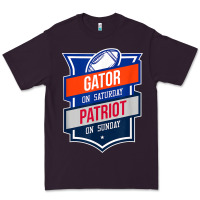 Plum retro gator on saturday patriot on sunday gainesville gift Premium Tee - lanVoArt