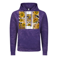 Cloud Purple western mother's day mini with cowhide and sunflowers tumbler tbs Vintage Hoodie - TumblerDesignByShophia