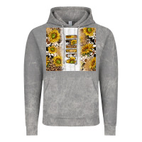Cloud Rock western mother's day mini with cowhide and sunflowers tumbler tbs Vintage Hoodie - TumblerDesignByShophia