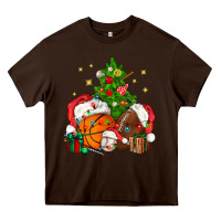 Chocolate Brown christmas sports bbs Heavy Core Tee - BundleAndBundleShop