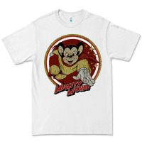 White distressed mighty Premium Tee - lanVoArt