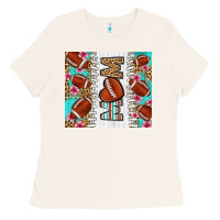 Bone american football mom Ladies Tee - LillyAllenDesigns