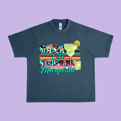 Mama Cita Needs A Margarita Urban Heavy Tee Designed By Jahusdesignshop