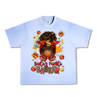 Grape Ice santa favorite banker afro messy bun Urban Heavy Tee - texasbilliewilder