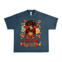Midnight Navy santa favorite banker afro messy bun Urban Heavy Tee - texasbilliewilder