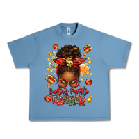 Pebble Blue santa favorite banker afro messy bun Urban Heavy Tee - texasbilliewilder