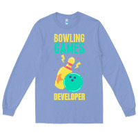 Colony Blue Bowling Games Developer Long Sleeve Tee - lanVoArt