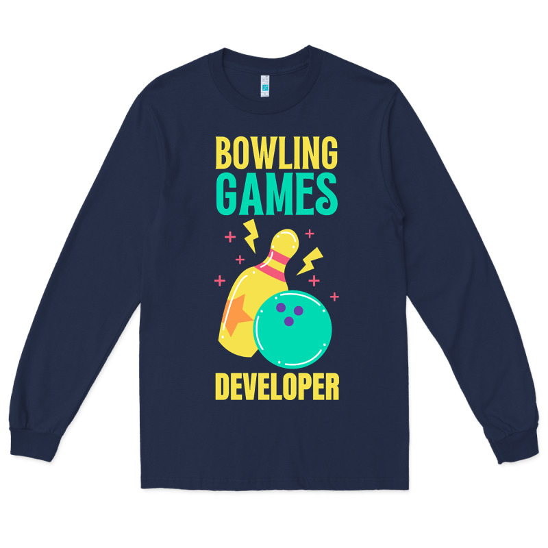 Bowling Games Developer Long Sleeve Tee by lanVoArt | Teevron