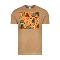 Vintage Camel Fall Pumpkins Autumn Coffee Vintage Tee - texasbilliewilder