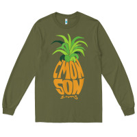 Army Green vintage psych pineapple of gus c'mon son! crazy lover gift t shirt Long Sleeve Tee - lanVoArt