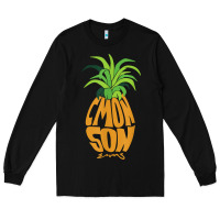 Black vintage psych pineapple of gus c'mon son! crazy lover gift t shirt Long Sleeve Tee - lanVoArt