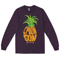 Plum vintage psych pineapple of gus c'mon son! crazy lover gift t shirt Long Sleeve Tee - lanVoArt