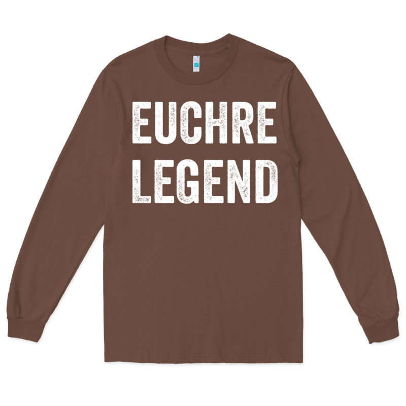 Euchre Legend Best Euchre Card Board Game Player Gift Long Sleeve Tee by lanVoArt | Teevron