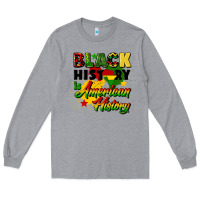 Heather Grey black history is american history Long Sleeve Tee - CowGirlArtShop