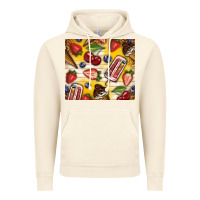 Vintage Artic summer ice cream with fruits Vintage Hoodie - TumblerDesignByShophia