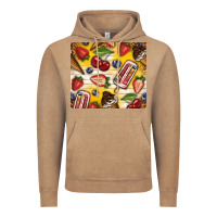 Vintage Coffee summer ice cream with fruits Vintage Hoodie - TumblerDesignByShophia