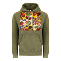Vintage Olive summer ice cream with fruits Vintage Hoodie - TumblerDesignByShophia