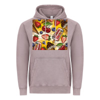 Vintage Zinc summer ice cream with fruits Vintage Hoodie - TumblerDesignByShophia