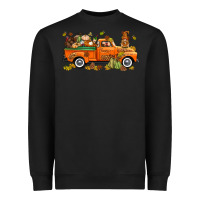 Black thanksgiving truck with gnome bbs Heavyweight Sweatshirt - BundleAndBundleShop