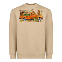 Mushroom thanksgiving truck with gnome bbs Heavyweight Sweatshirt - BundleAndBundleShop