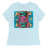 Baby Blue cheer mom Ladies Tee - LillyAllenDesigns