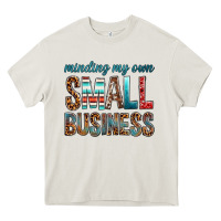 Cream minding my own small business bbs Heavy Core Tee - BundleAndBundleShop