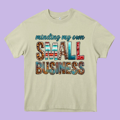 Minding My Own Small Business Bbs Heavy Core Tee Designed By Bundleandbundleshop