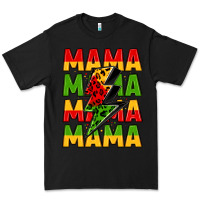 Black mama lightning bolt juneteenth Premium Tee - LillyAllenDesigns