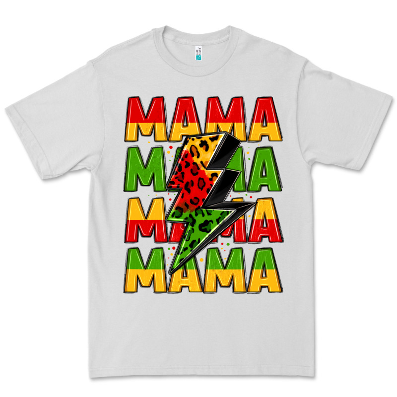 Mama Lightning Bolt Juneteenth Premium Tee by LillyAllenDesigns | Teevron