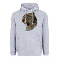 Heather Grey Jaguarundi Head Heavyweight Hoodie - LillyAllenDesigns