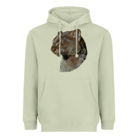 Matcha Jaguarundi Head Heavyweight Hoodie - LillyAllenDesigns