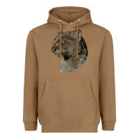 Toasted Coconut Jaguarundi Head Heavyweight Hoodie - LillyAllenDesigns