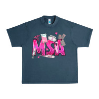 Midnight Navy breast cancer msa medical support assistant Urban Heavy Tee - texasbilliewilder