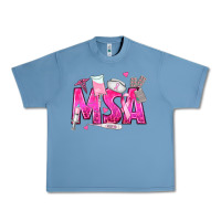 Pebble Blue breast cancer msa medical support assistant Urban Heavy Tee - texasbilliewilder