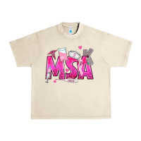 Sandshell breast cancer msa medical support assistant Urban Heavy Tee - texasbilliewilder