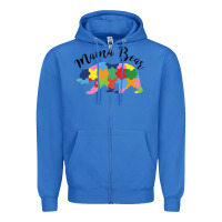 True Royal mama bear Zipper Hoodie - CowhideDigitalArt