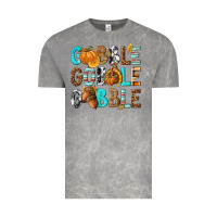 Cloud Rock Gobble Gobble Gobble with Turkey Vintage Tee - texasbilliewilder