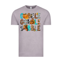Vintage Zinc Gobble Gobble Gobble with Turkey Vintage Tee - texasbilliewilder