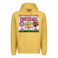Antique Gold football sister tumbler Premium Hoodie - BundleAndBundleShop