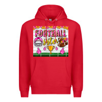 Red football sister tumbler Premium Hoodie - BundleAndBundleShop