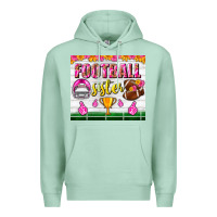 Seafoam football sister tumbler Premium Hoodie - BundleAndBundleShop