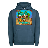 Pigment Midnight Navy camping life tumbler Urban Hoodie - BarkalooDesign