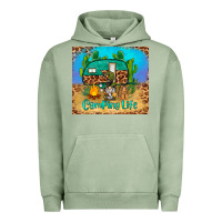 Pigment Oil Green camping life tumbler Urban Hoodie - BarkalooDesign