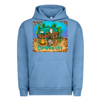 Pigment Pebble Blue camping life tumbler Urban Hoodie - BarkalooDesign
